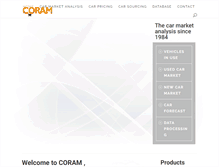Tablet Screenshot of coram-research.com